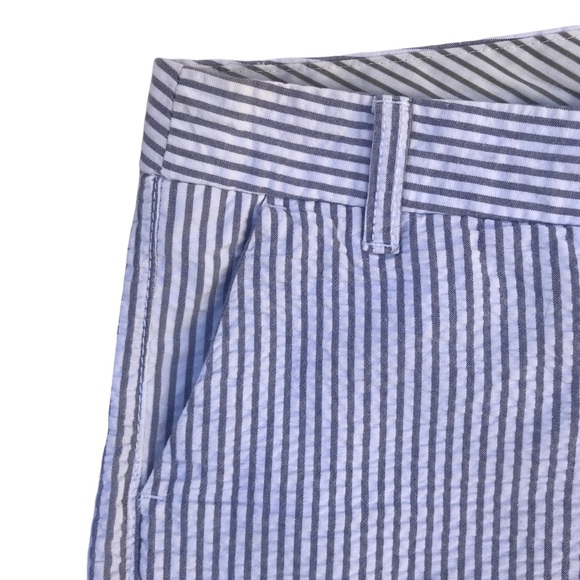 Merona Blue Seersucker Mid-Rise Shorts | Size 4 - Picture 5 of 7